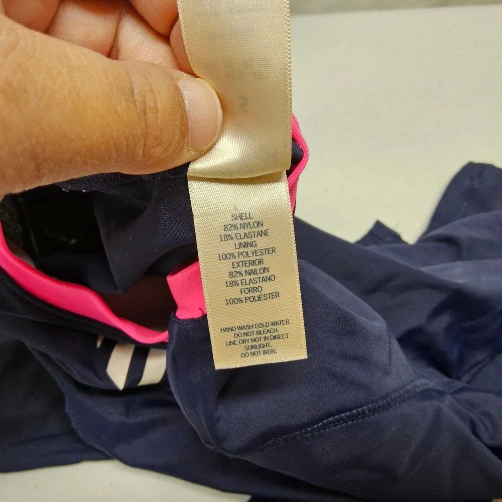 OshKosh B'gosh Rash Guard Girls Size 5 Navy Blue Heart Long Sleeve Swim Shirt